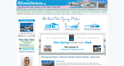 Desktop Screenshot of midcenturypalmsprings.com